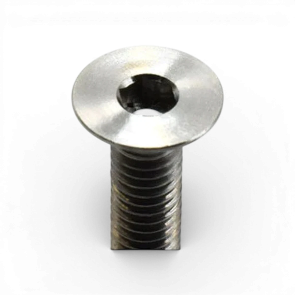Vis titanes tête plates 3x6 de Team Reve D, lot de 4 pièces détachées pour vélo, en acier résistant.