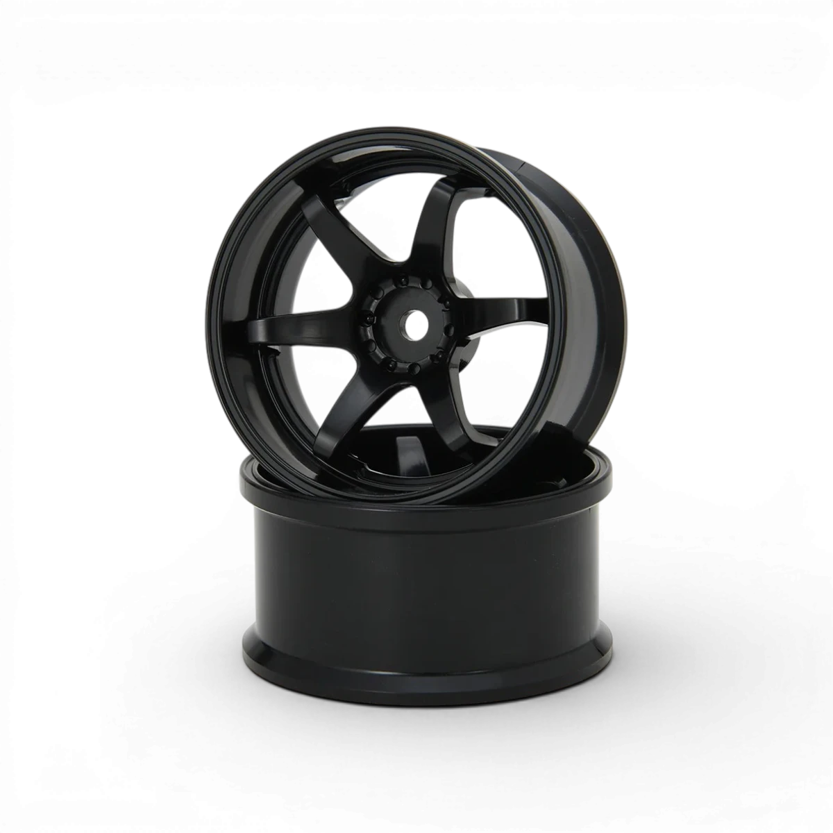Jantes noires G-force Hayate N-6 Drift Offset+6, roues standard pour voitures de drift, image montrant le design des jantes.