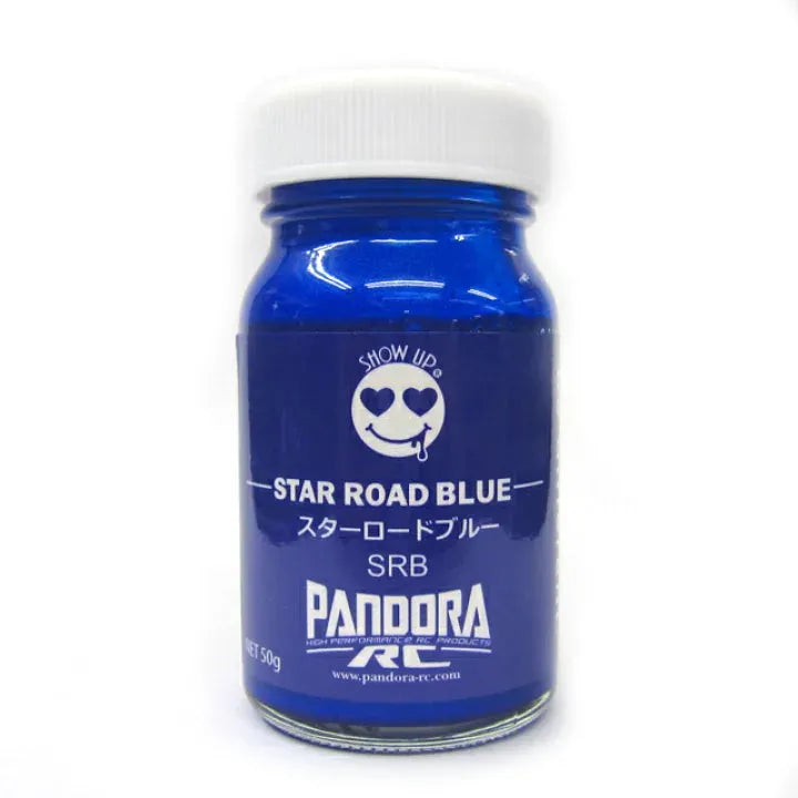 Chaussure Star Road bleue de la marque Show UP, vue de profil avec semelle blanche et design sportif.
