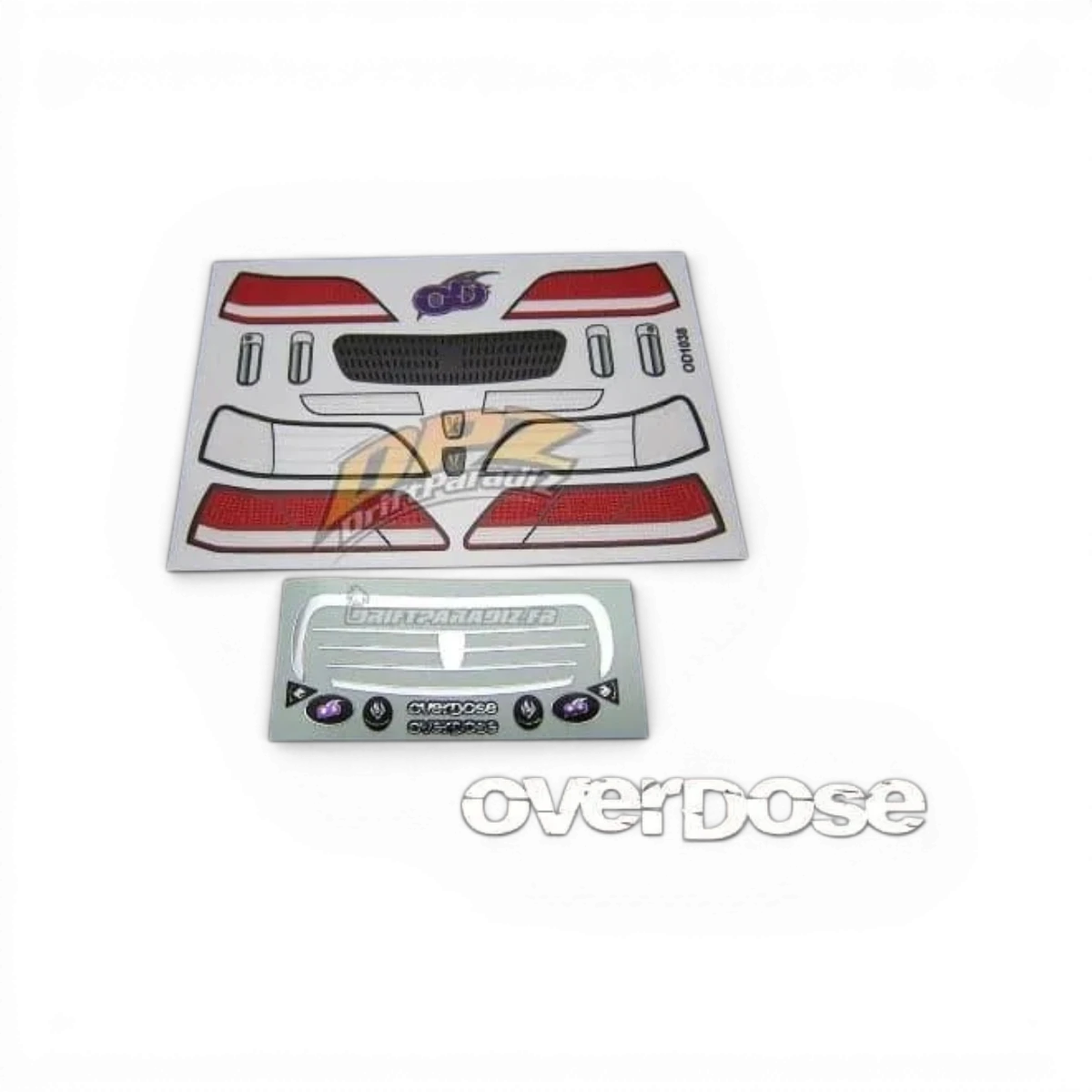 Stickers 3D pour la Cresta Toyota JZX100, accessoires Overdose, design vibrant et réaliste pour personnaliser la voiture.