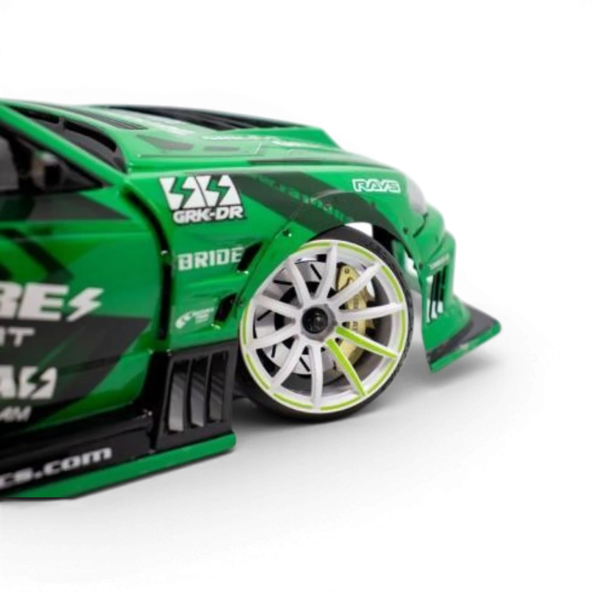 Stickers de jante SHIBATA vert, lot de 2 pièces, pour personnaliser les jantes de voiture.