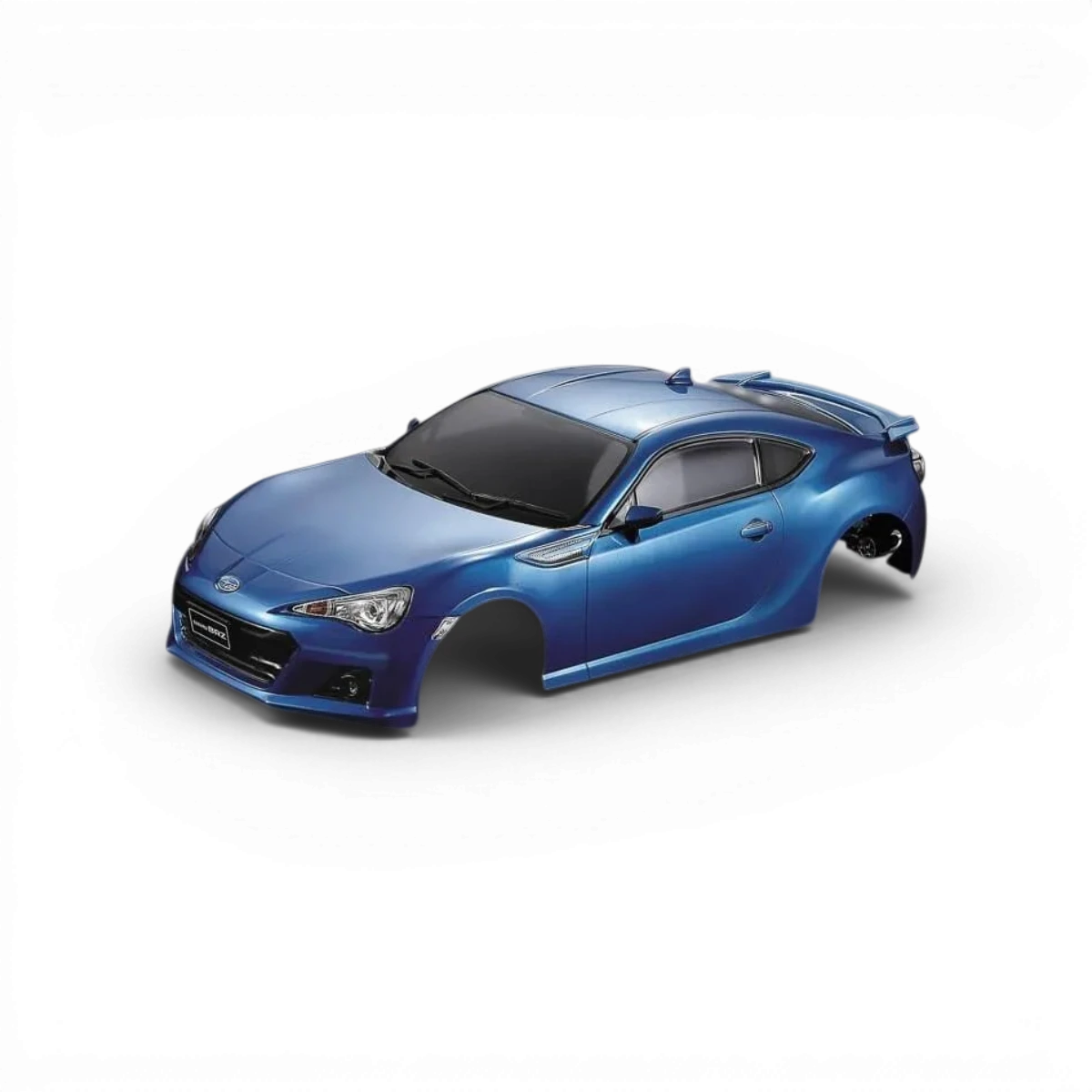 Carrosserie Subaru BRZ bleue de la marque Killer Body, vue de face avec détails de la finition et des lignes du véhicule.