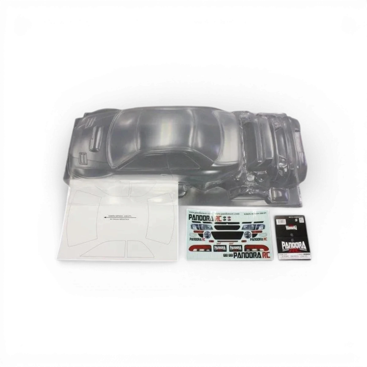 Carrosserie Pandora RC pour Subaru Impreza 22B-STI, modèle réduit, détail réaliste en plastique.
