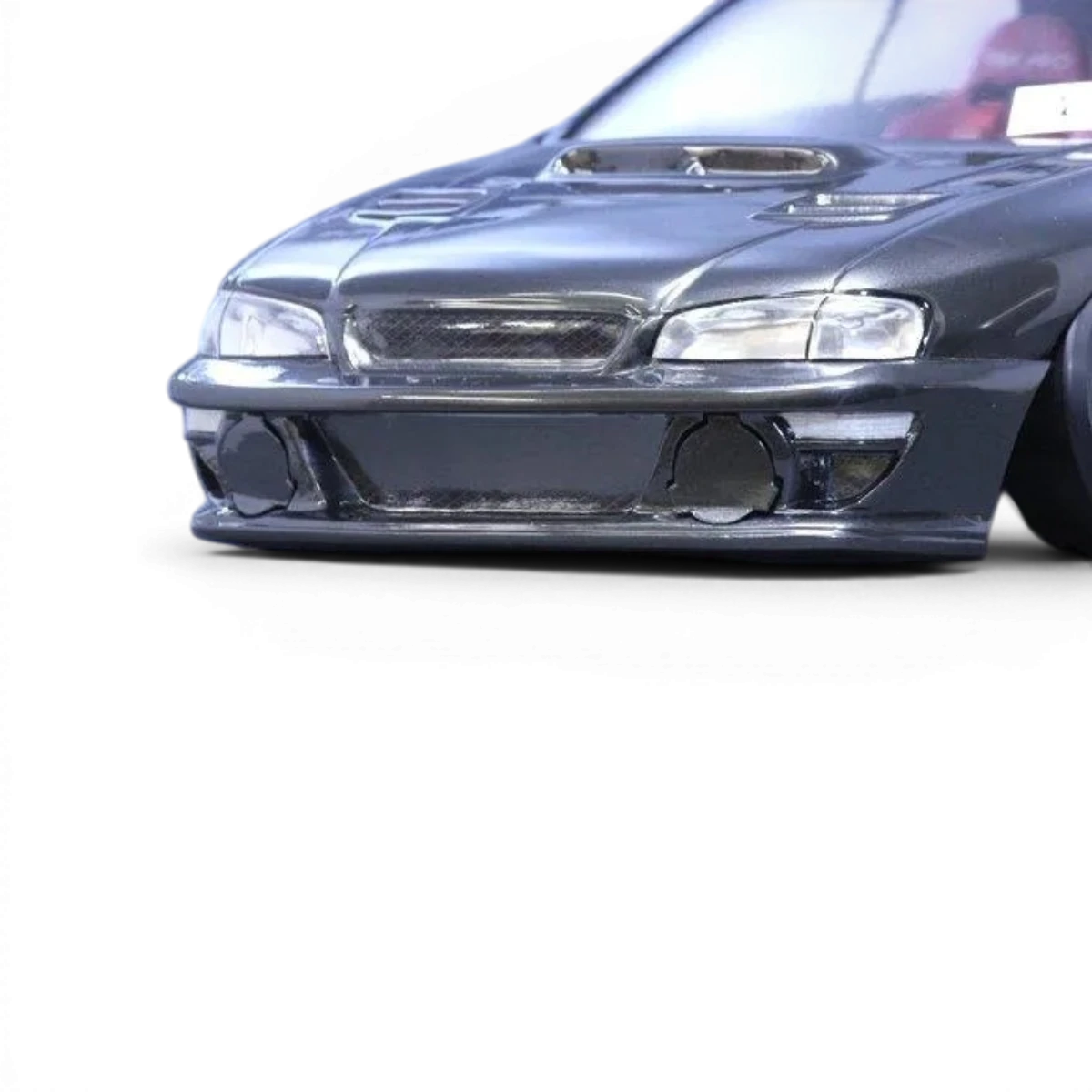 Carrosserie Pandora RC pour Subaru Impreza 22B-STI, couleur noire et détails réalistes.