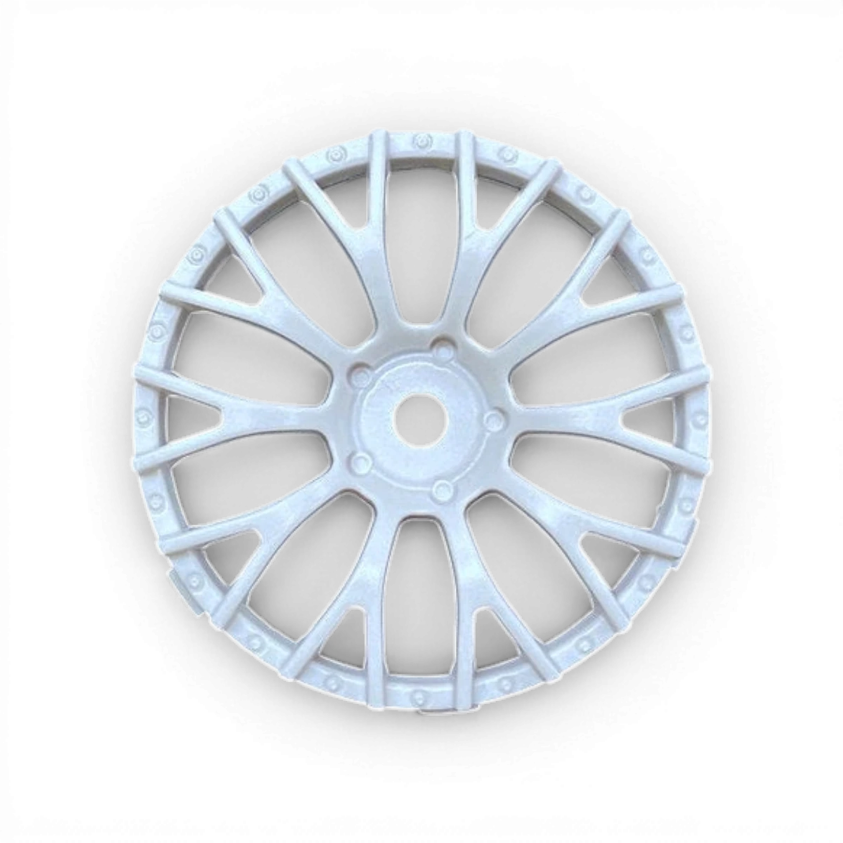 Centre de roue Super RIM Daisy blanc de Tetsujin, design élégant pour roues de vélo.