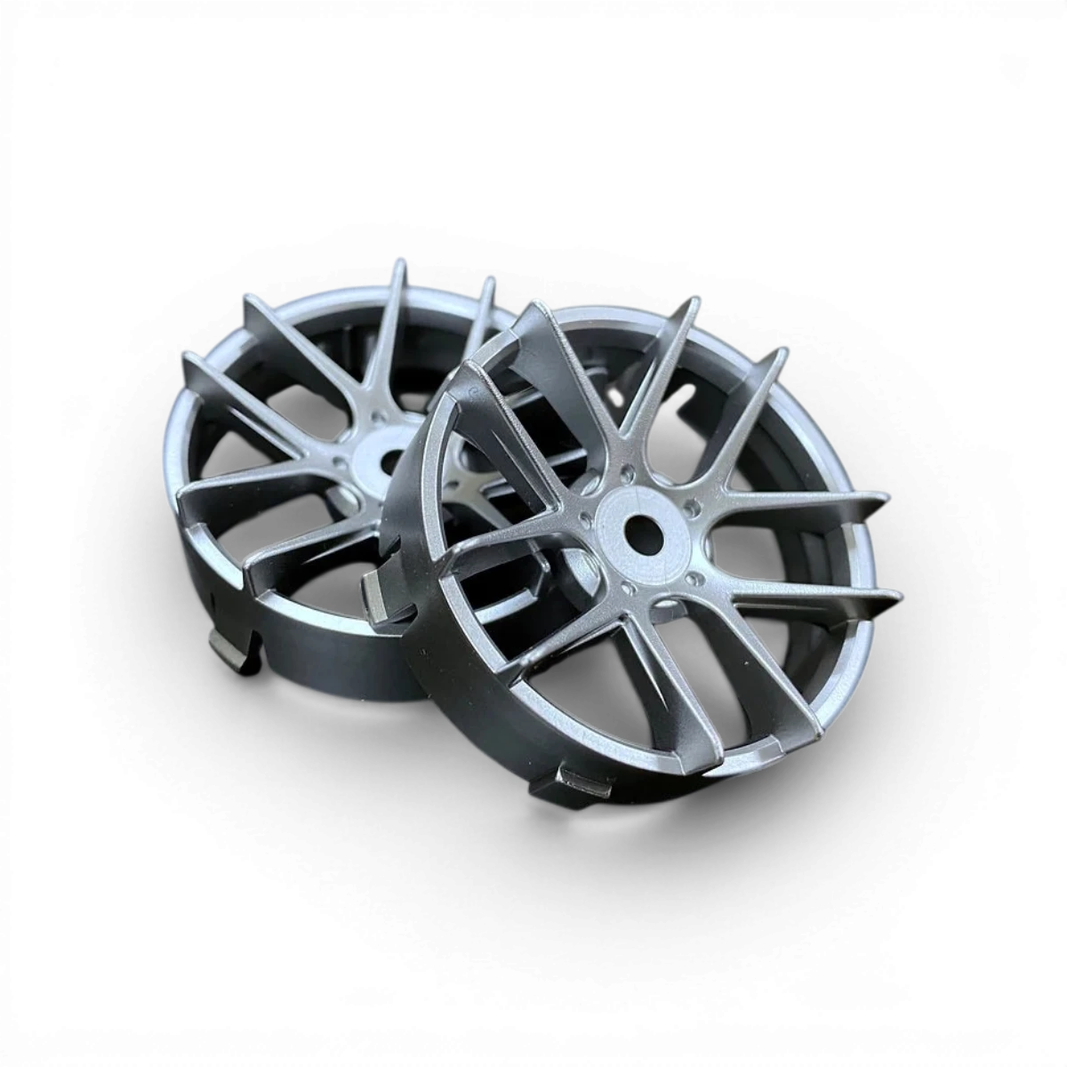 Centre de roue Super RIM Jasmine gris mat de la marque Tetsujin, avec finition élégante et détails précis.