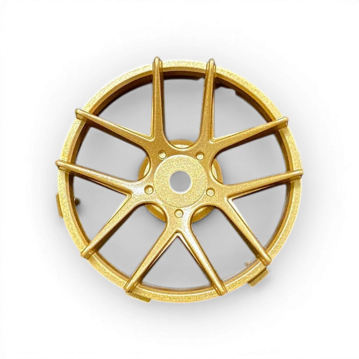 Centre de roue Super RIM Jasmine OR de Tetsujin, design élégant pour roues de voiture de sport, finition en or brillant.