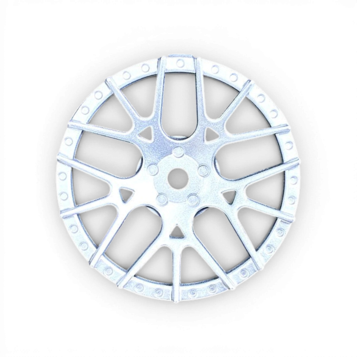 Centre de roue Super RIM Lycoris gris de la marque Tetsujin, avec design élégant et finition en gris.