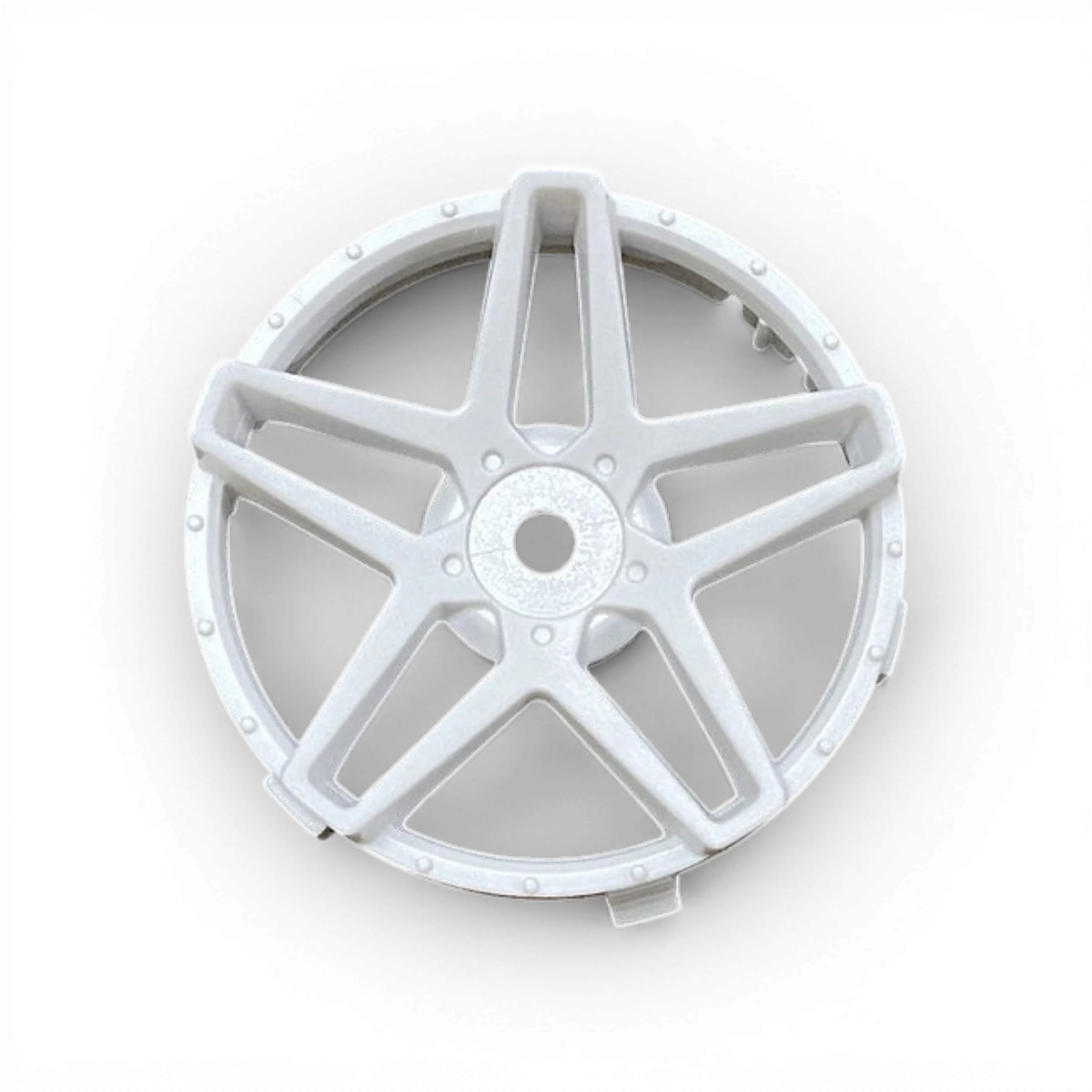 Centre de roue Super RIM Southern Cross blanc Tetsujin, design élégant pour vélo, en détail dans cette image.