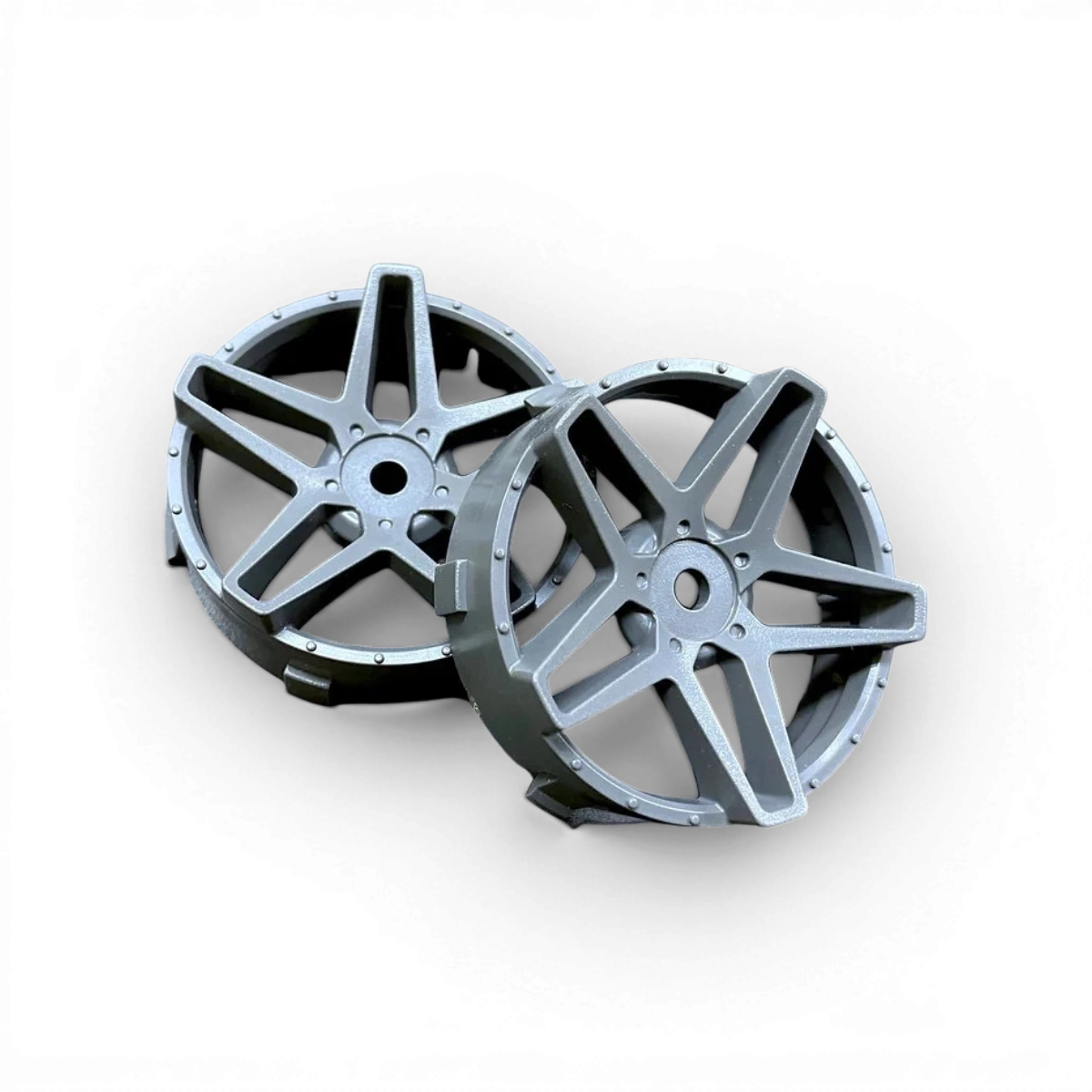 Centre de roue Super RIM Southern Cross gris de Tetsujin, design robuste pour vélo, vue détaillée de la pièce.
