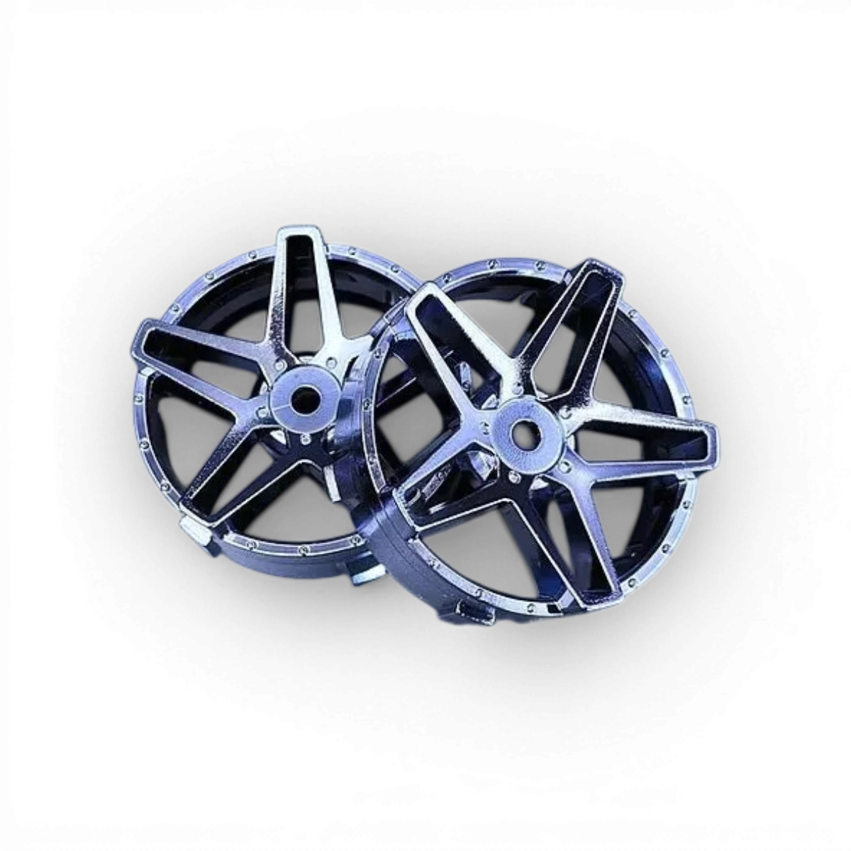 Centre de roue Super RIM SouthernCross chrome de Tetsujin, finition chromée, pour voitures de sport et drift.