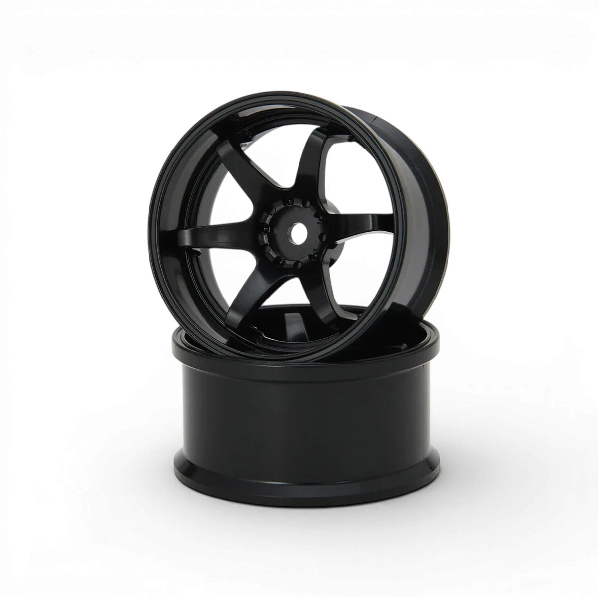 Jantes noires G-force Super Traction Hayate N-6 Drift avec offset +6, roues sportives pour drift.