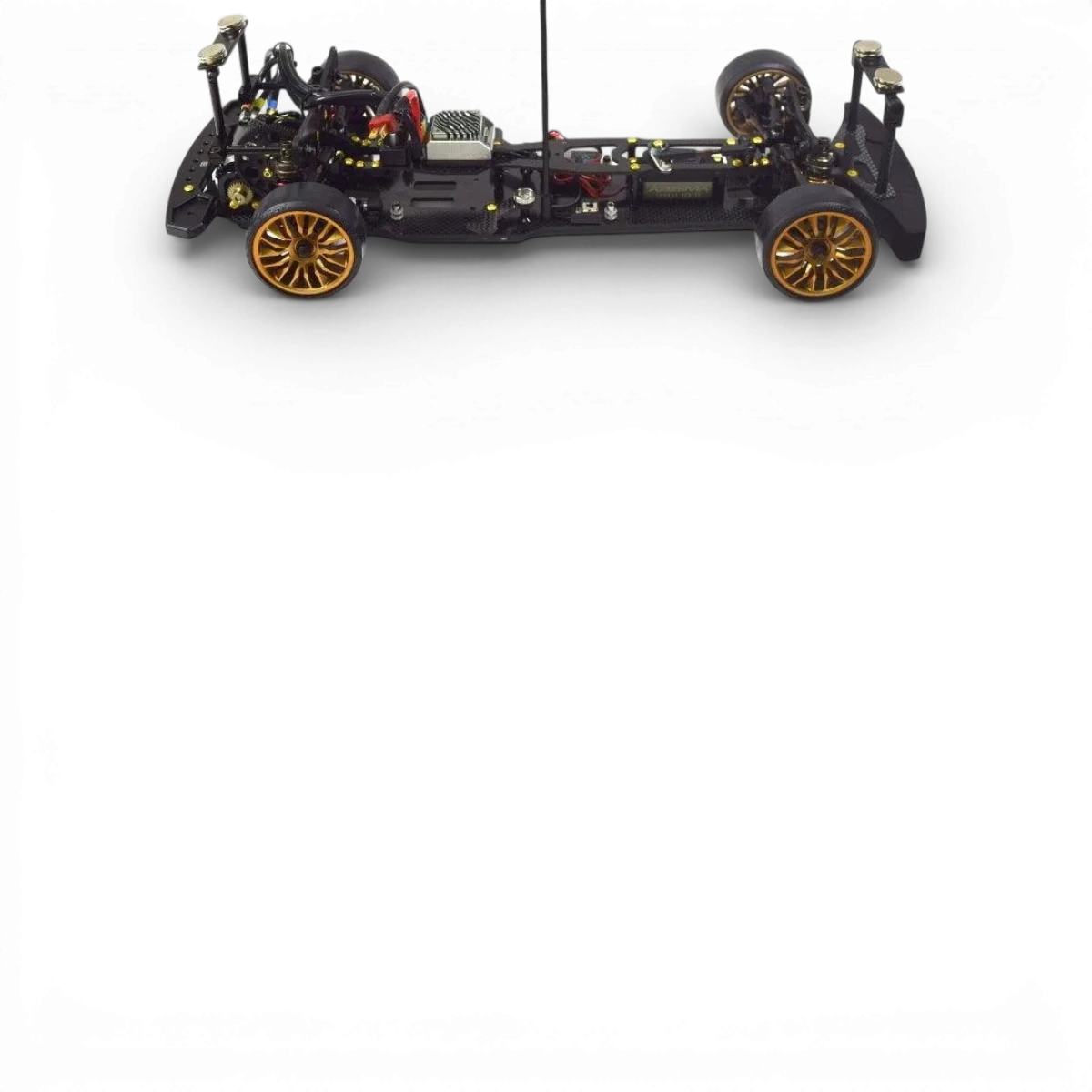 Support de carrosserie aimanté Absima pour fixation facile de la carrosserie sur une voiture radiocommandée.
