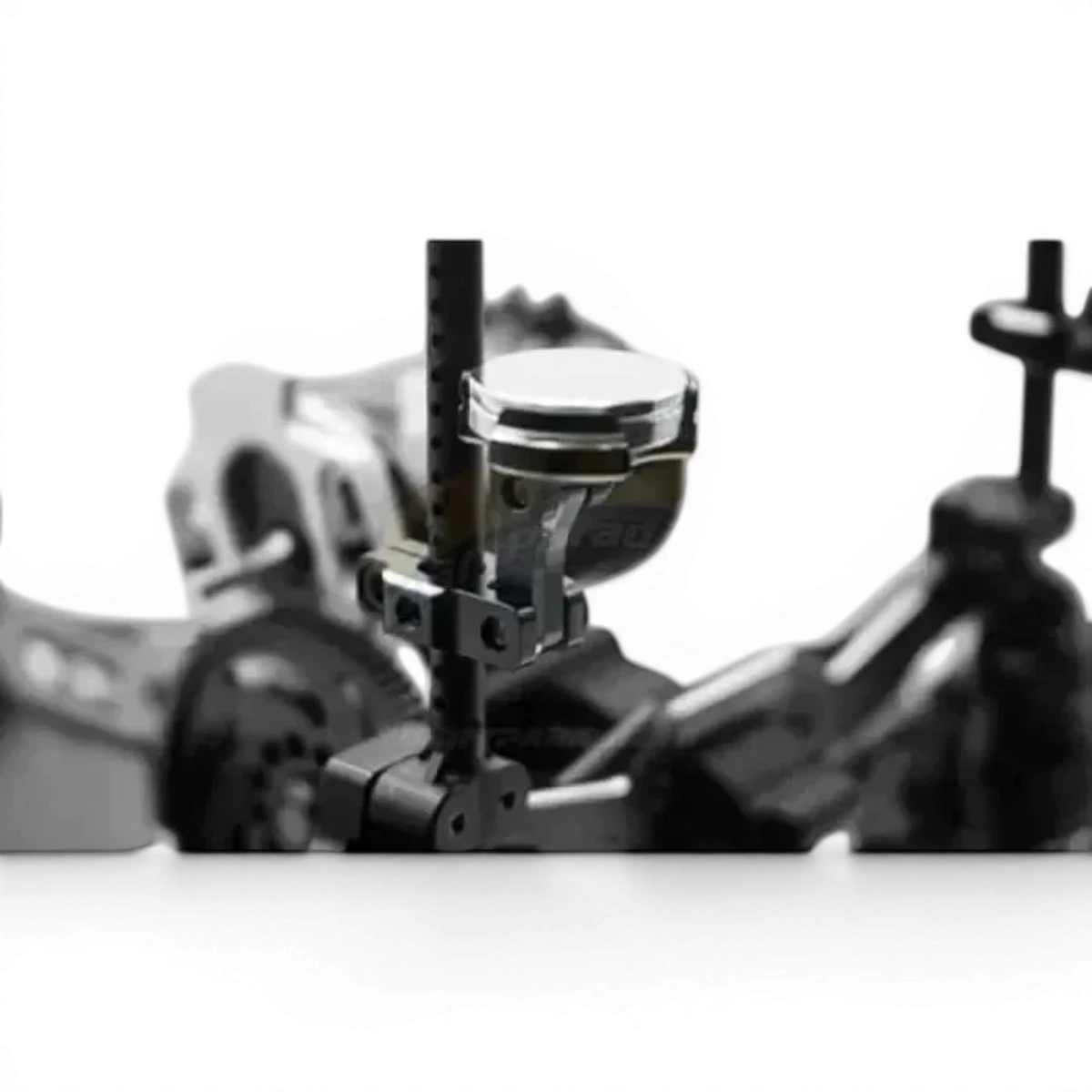 Support carrosserie aimanté en aluminium noir de Yeah Racing, fixation solide pour carrosseries RC.