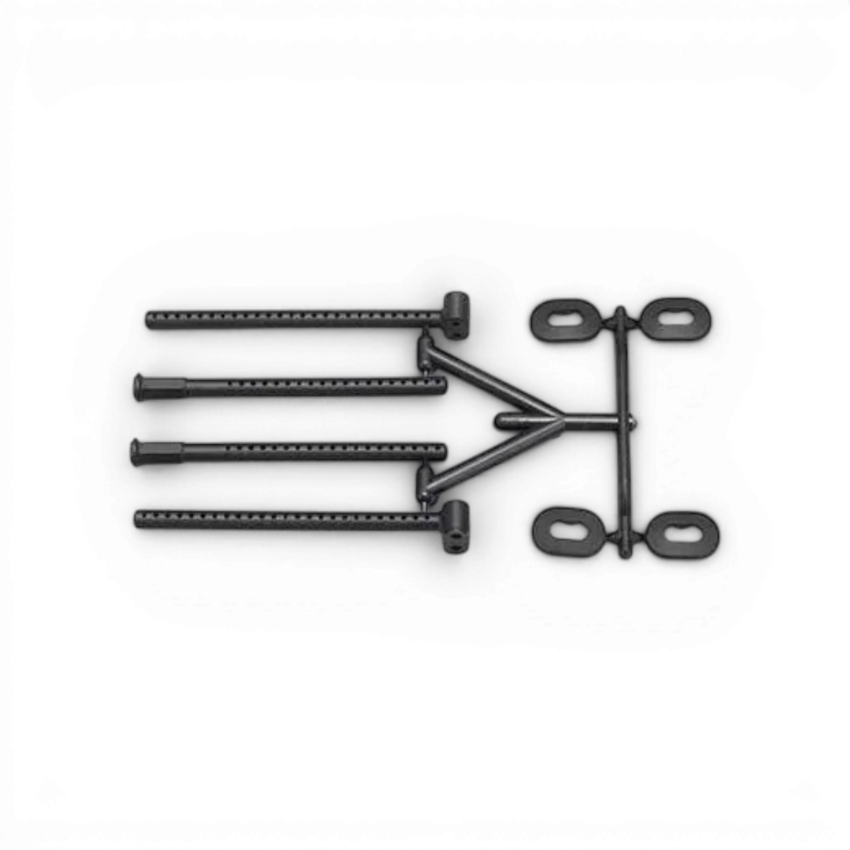 Support de carrosserie Yokomo Y4-016A pour pièces détachées de voiture de drift, noir et en plastique durable.