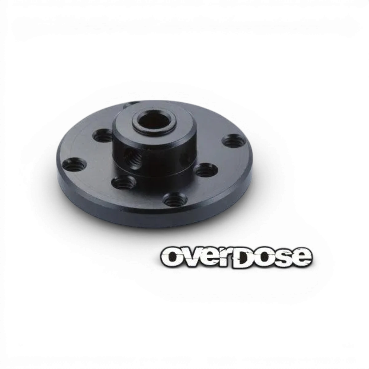 Support de couronne en aluminium pour pièces détachées Overdose, visible avec fixation robuste et finition brillante.
