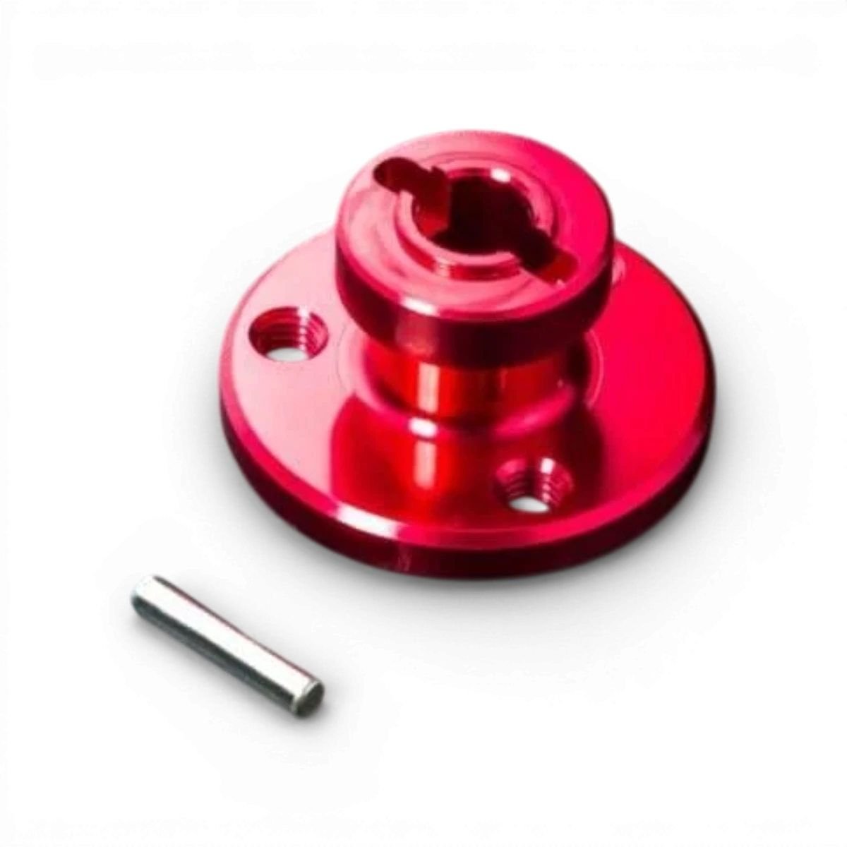 Support de couronne en aluminium rouge pour Max Speed Technology RMX/RRX 2.0-2.5, pièce détachée robuste et légère.