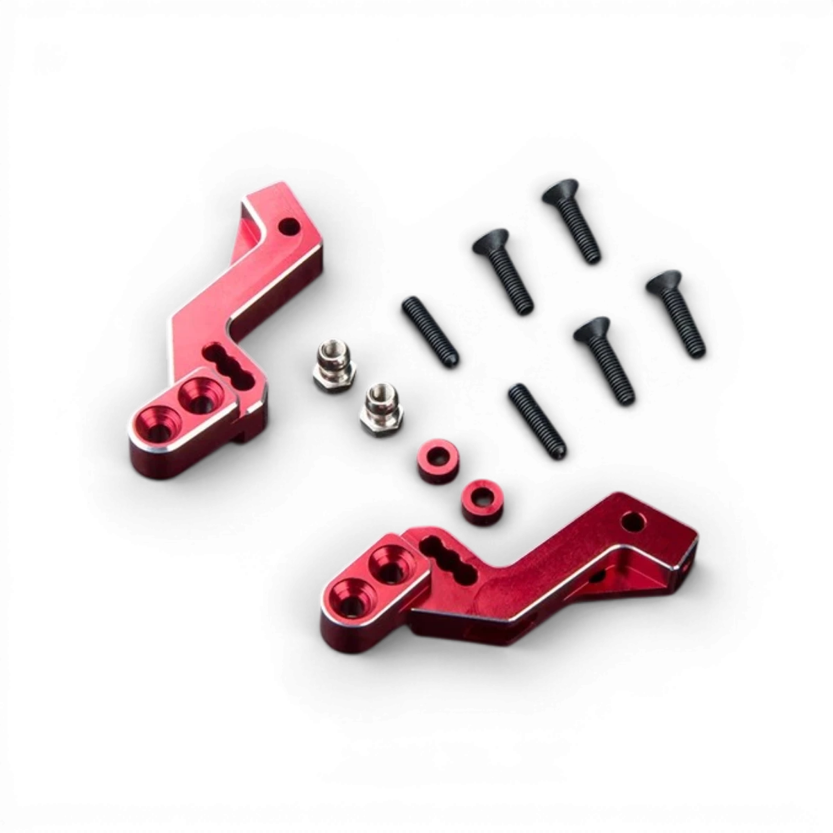 Support d’amortisseurs arrière en aluminium pour RMX 4, pièce détachée de la marque Max Speed Technology, couleur rouge.