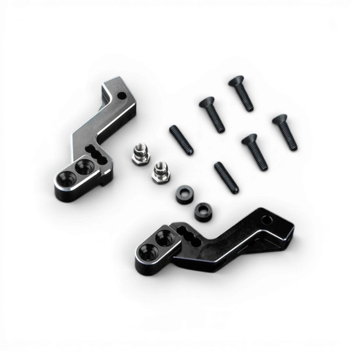 Support d’amortisseurs arrière en aluminium pour RMX 4, pièce détachée Max Speed Technology, rouge, robuste et léger.