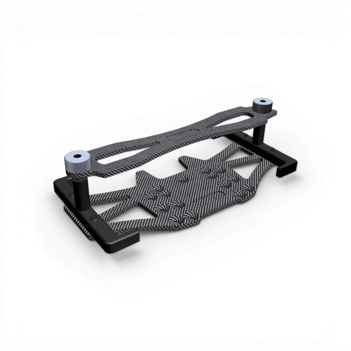 Support de batterie FR-D Wrap-UP Next, pack tout-en-un, en plastique noir avec fixation robuste pour appareils électriques.