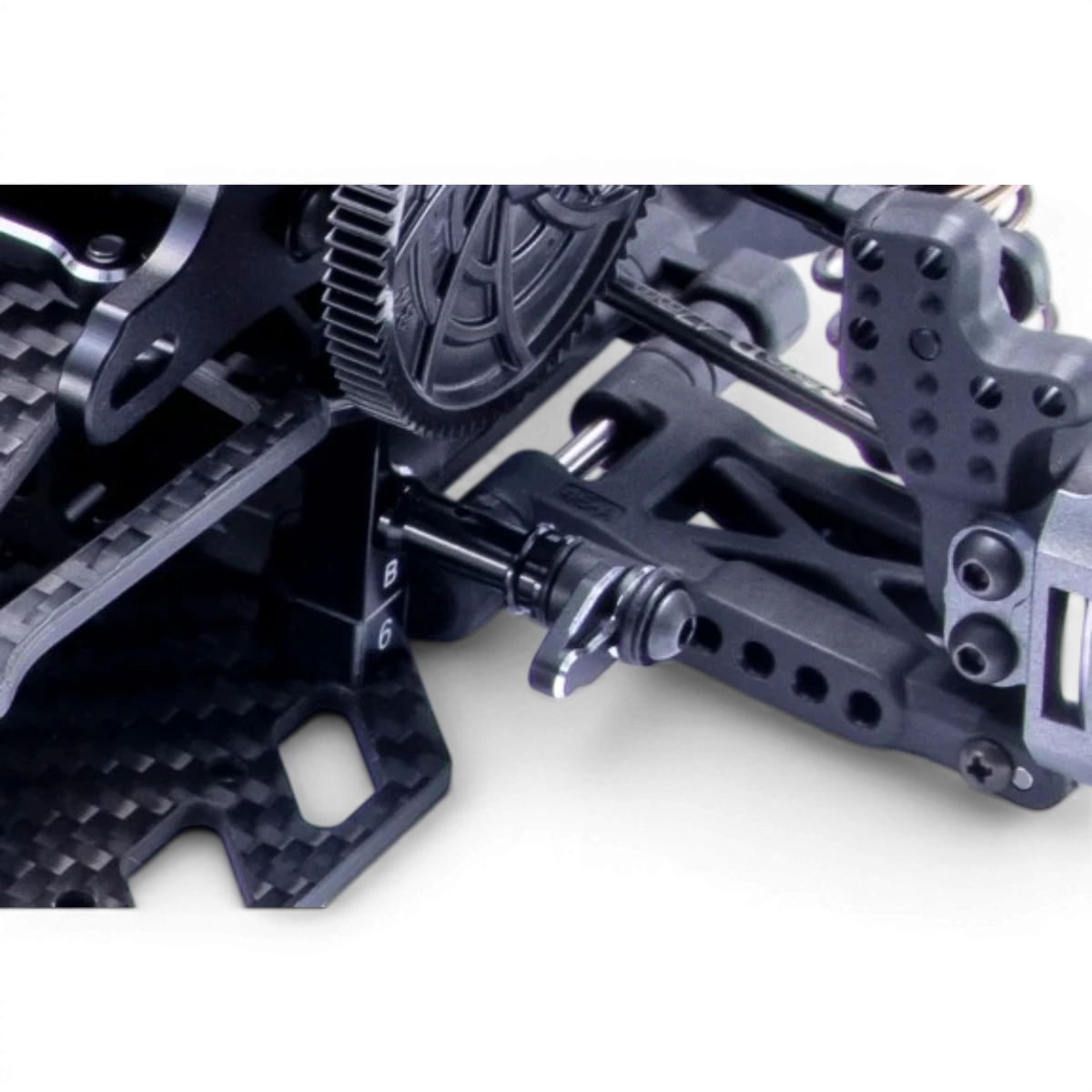 Support de batterie MC-III côté B pour moto, fabriqué par Team Reve D, en métal robuste avec fixation solide.