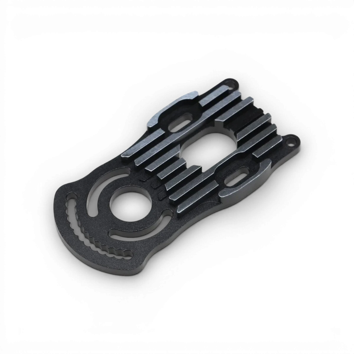 Support moteur en aluminium pour MD1.0, pièce détachée pour modèle RC Team Yokomo, visible avec fixation robuste.