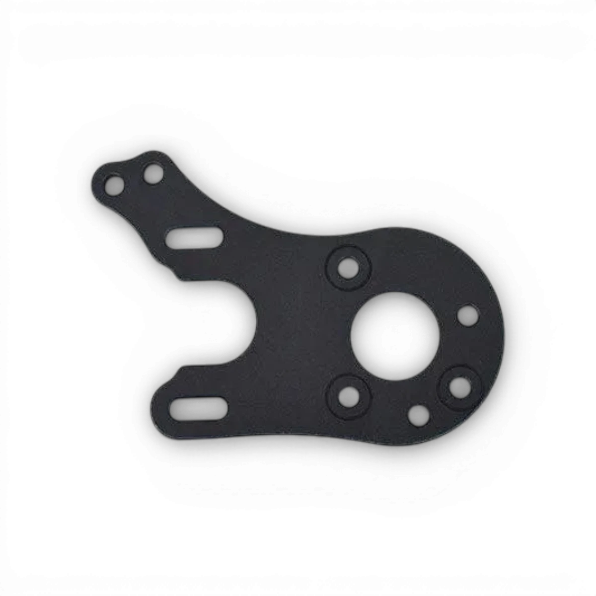 Support moteur en aluminium RDX Team Reve D, robuste et léger, visible avec fixation métallique et finition noire.