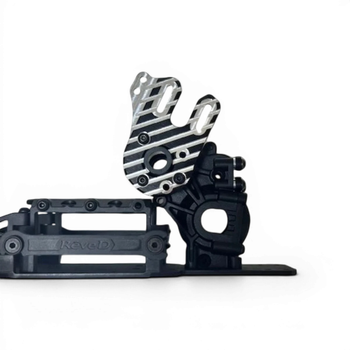 Support de moteur en aluminium RDX pour moteur 540, conçu par Addiction RC Design, solide et léger pour voitures RC.