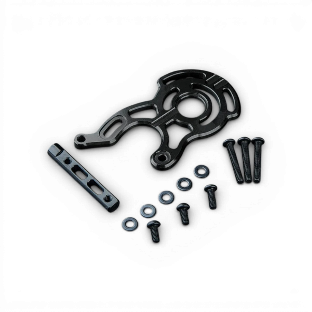 Support moteur en aluminium RMX 4 de Max Speed Technology, pièce détachée pour motorisation performante.