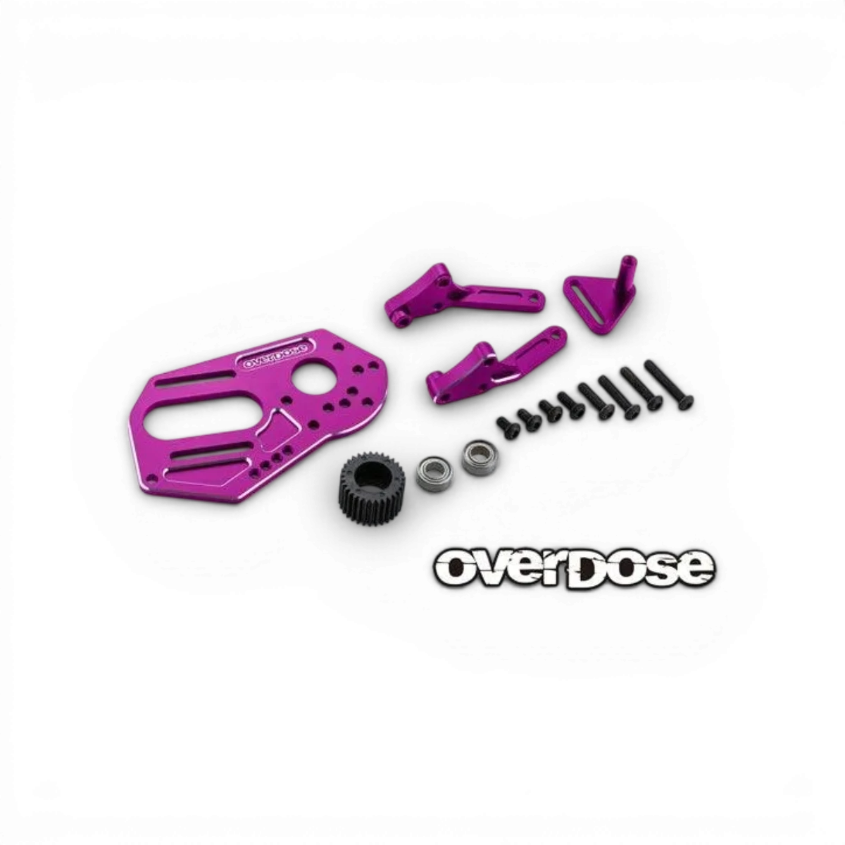 Support moteur supérieur pour Galm, pièce détachée de la marque Overdose, visible en détail dans cette image.