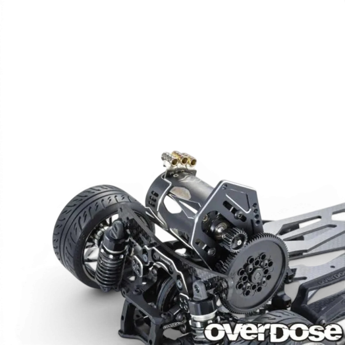 Support moteur haut pour Galm, pièce détachée de la marque Overdose, montrée en image.