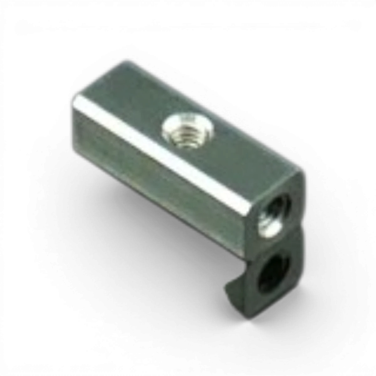 Support servo bas en titane pour voiture RC RhinoRacing RTS, pièce détachée robuste et légère pour tuning et réparation.