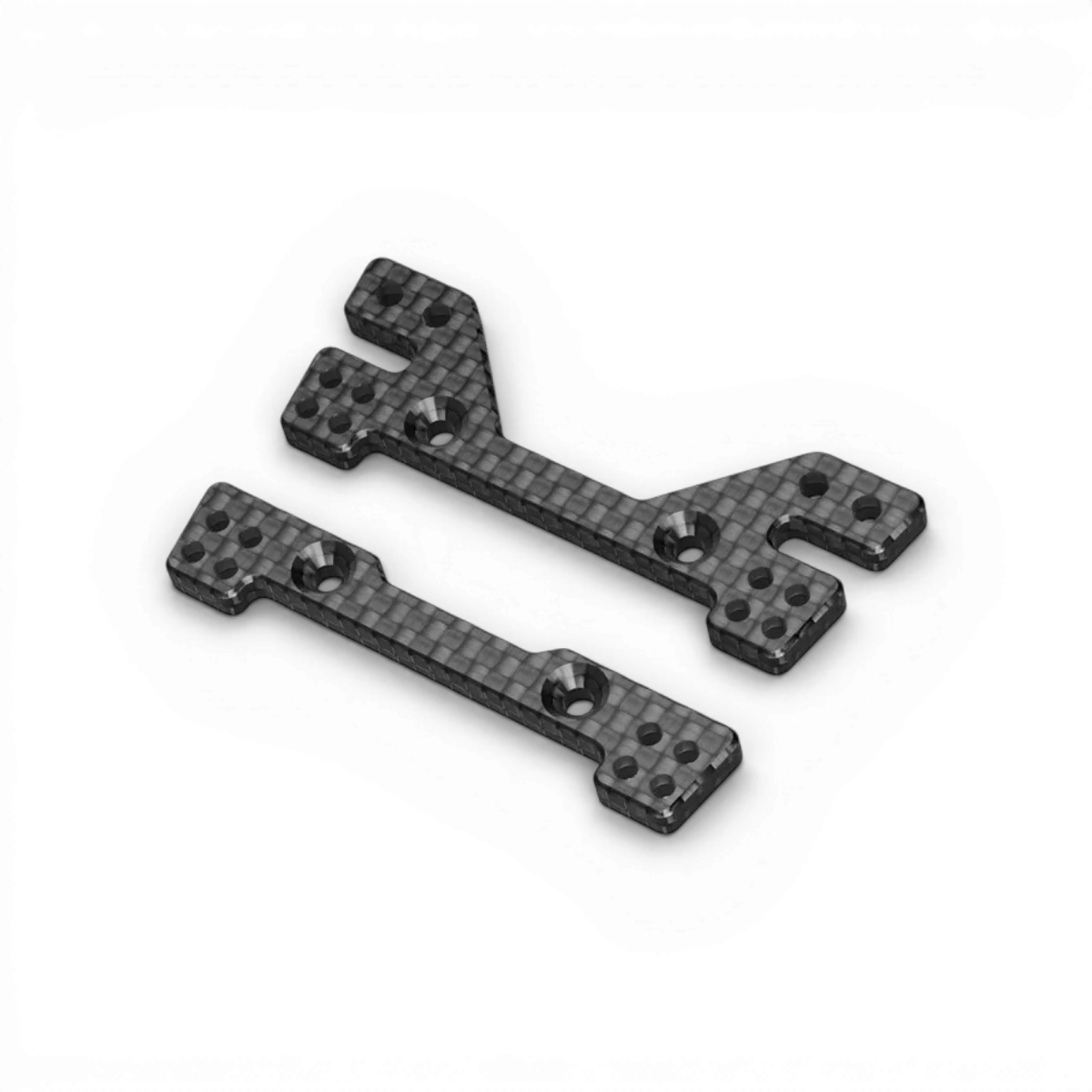 Support triangles supérieur avant pour GRK, pièce détachée KaizenRC, en plastique noir avec fixation métallique visible.
