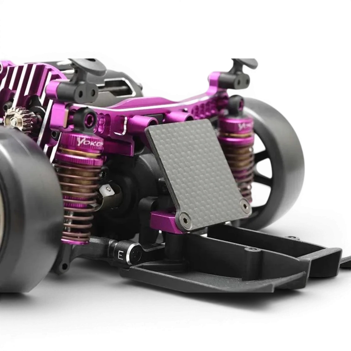 Support variateur violet pour série YD2 Team Yokomo, pièce détachée robuste pour modèle RC.