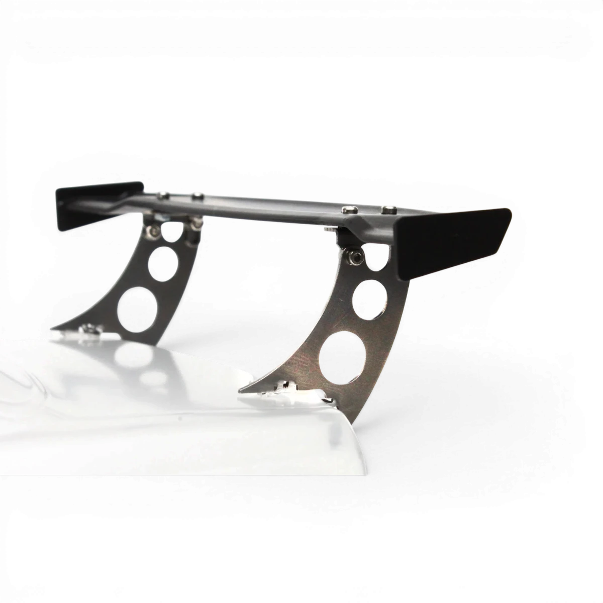 Support d’ailerons STL1 en inox de la marque Src Sideways RC, pour customization d’aile d’avion RC.