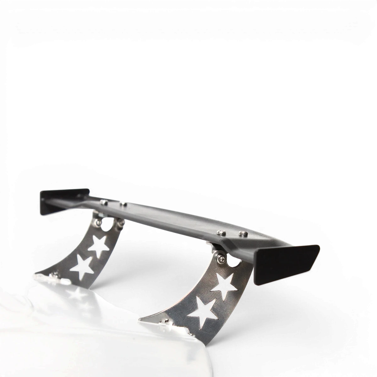 Support d'ailerons STL2 Edge noir pour drone, fabriqué par Src Sideways RC, en plastique robuste et léger.
