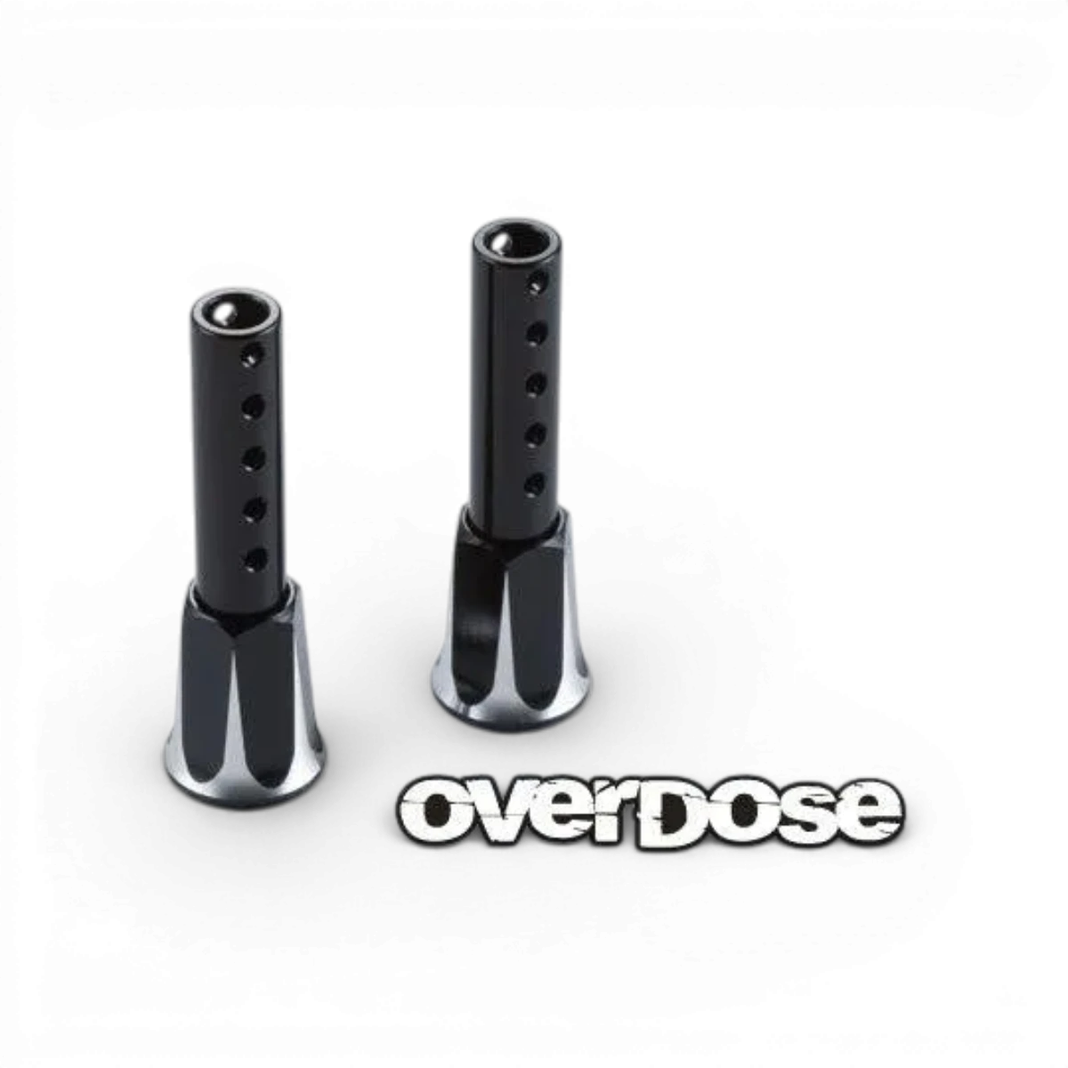 Support de carrosserie avant en aluminium pour GALM, pièce détachée de la marque Overdose, visible avec fixation et détails métalliques