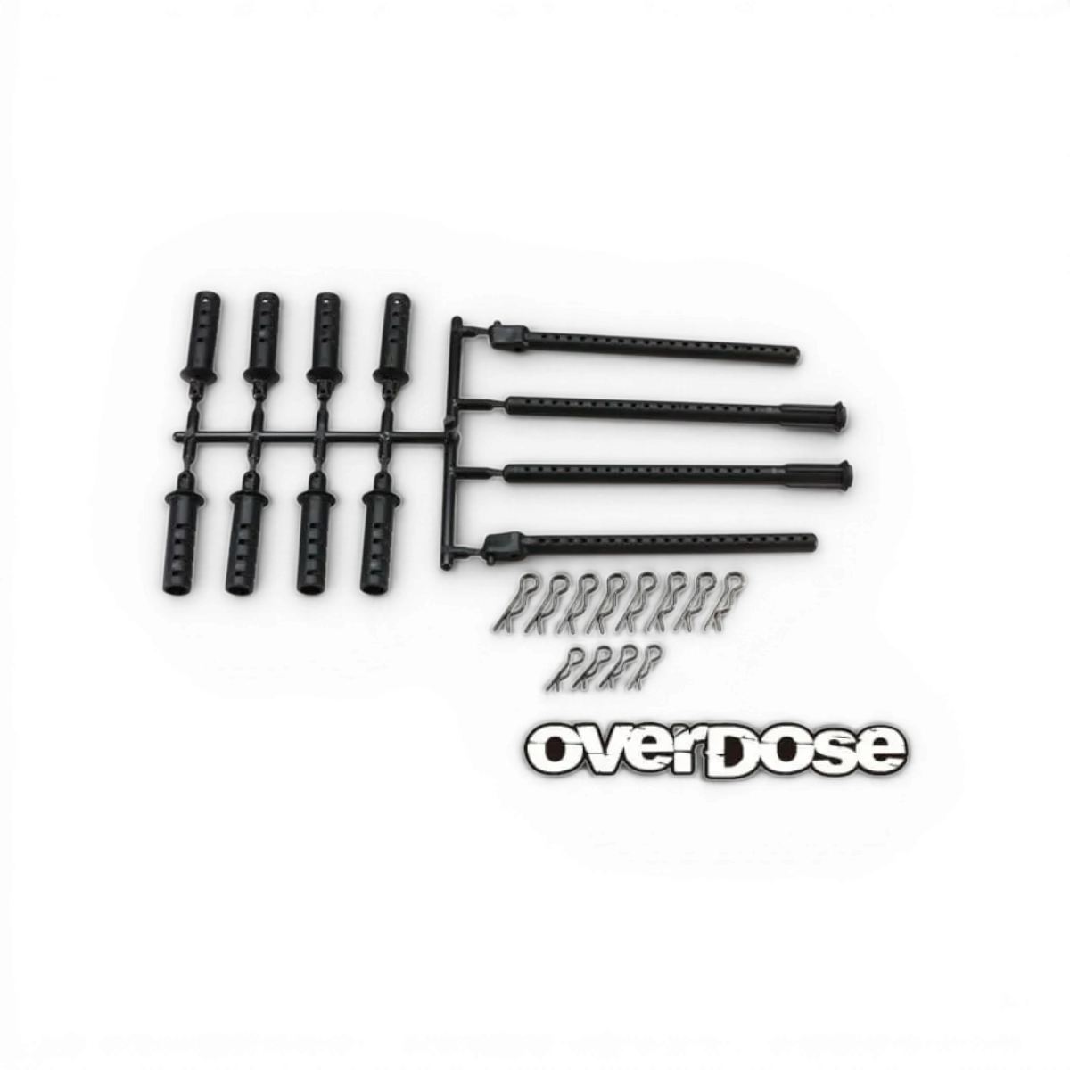 Support de carrosserie Overdose OD1461B pour pièces détachées, visible avec fixation robuste pour modification de véhicule.