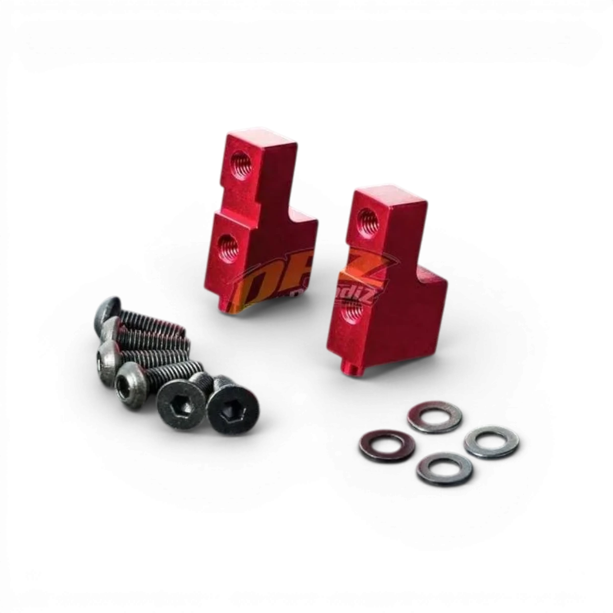 Support de servo rouge pour voiture RC Max Speed Technology, pièce détachée pour drift et modélisme.