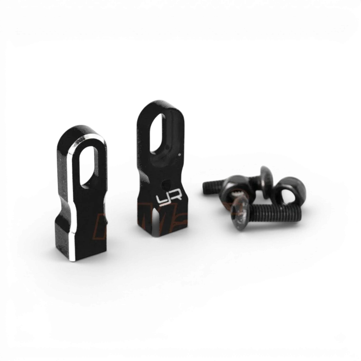 Support de servo universel en aluminium noir, compatible avec la radio contrôlée, par Yeah Racing, pour voitures RC.