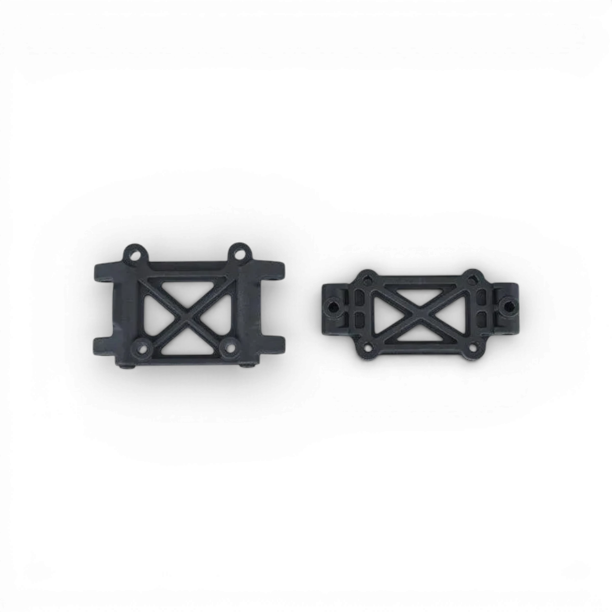 Support de triangles inférieur et supérieur avant RDX de Team Reve D, en métal robuste, pour fixation précise sur véhicule.