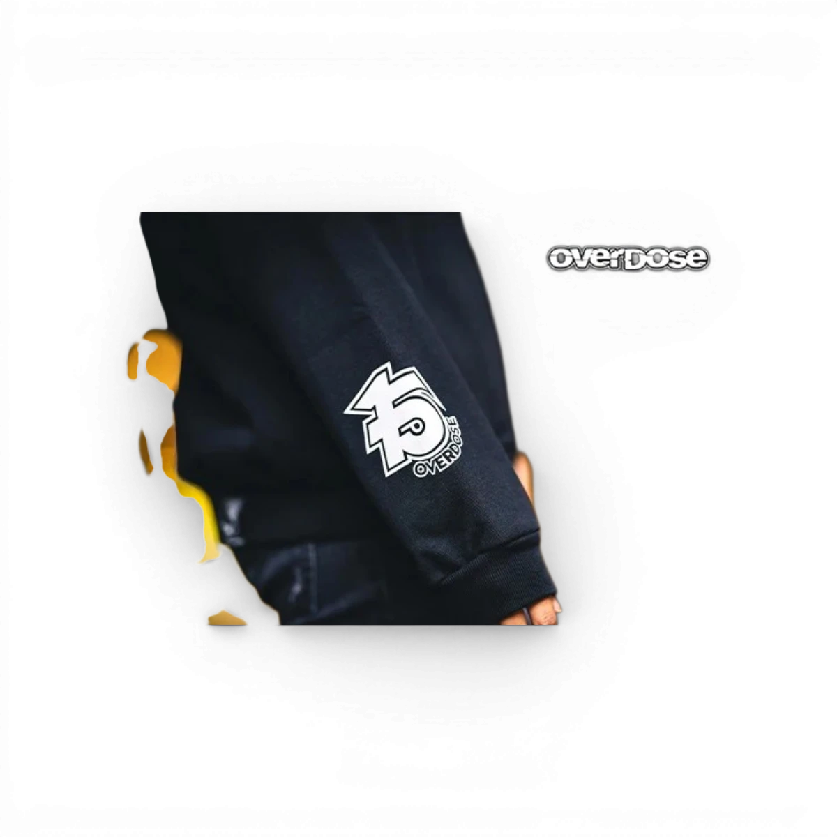 Sweat à capuche zippé Overdose 15th Anniversary, accessoire mode avec logo et design distinctif, en tissu confortable et moderne.