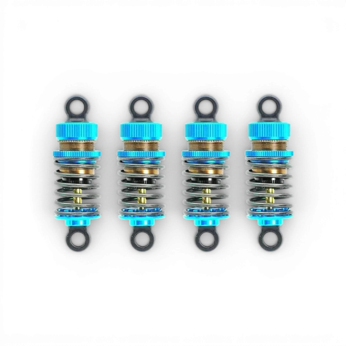 Amortisseurs Tamiya TRF Big Bore Super Short, jeu de 4 pièces détachées pour voiture RC, haute performance et durabilité.