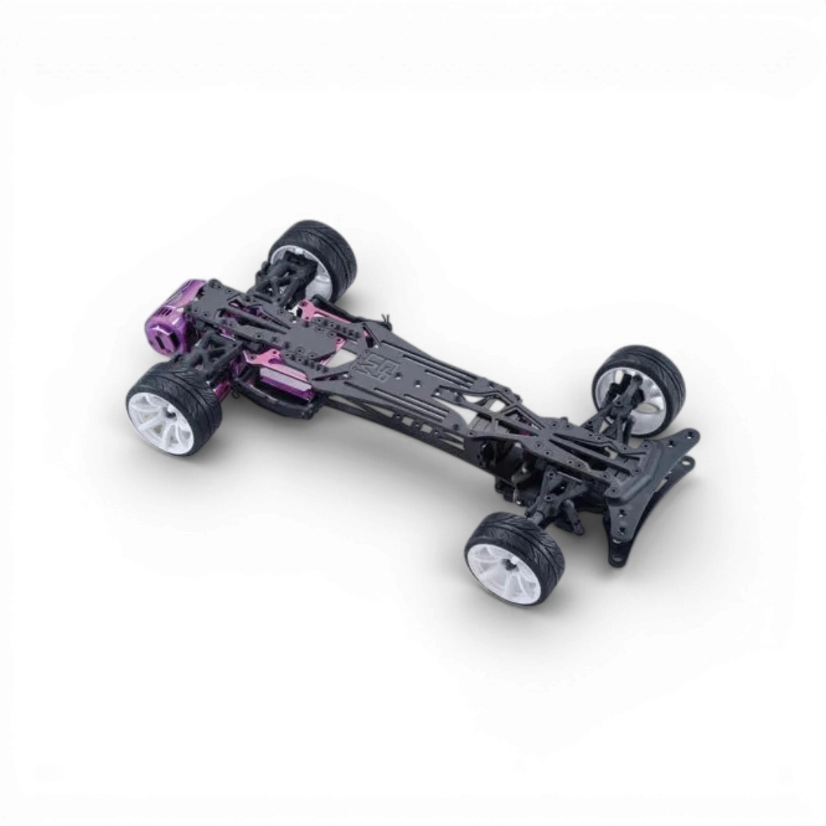 Pièce détachée TC Flex Transrange Platine inférieure Overdose pour drone, vue en gros plan avec détails métalliques.
