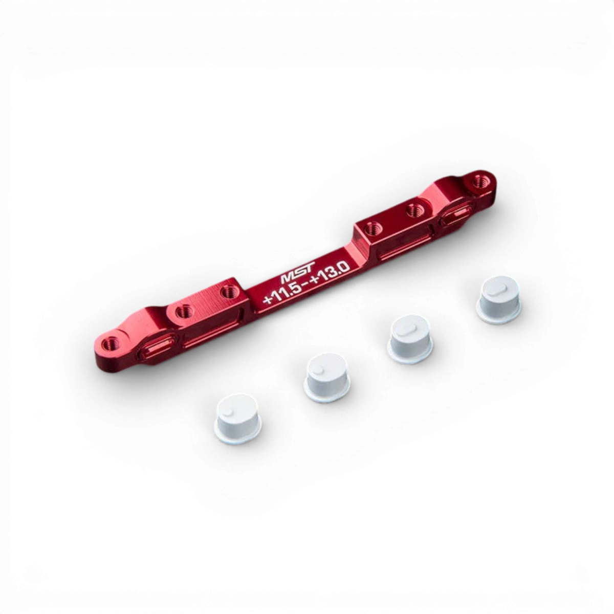 Cale triangle longue en aluminium TMB par Max Speed Technology, pièce détachée pour véhicules, avec une longueur de 11,5 cm.