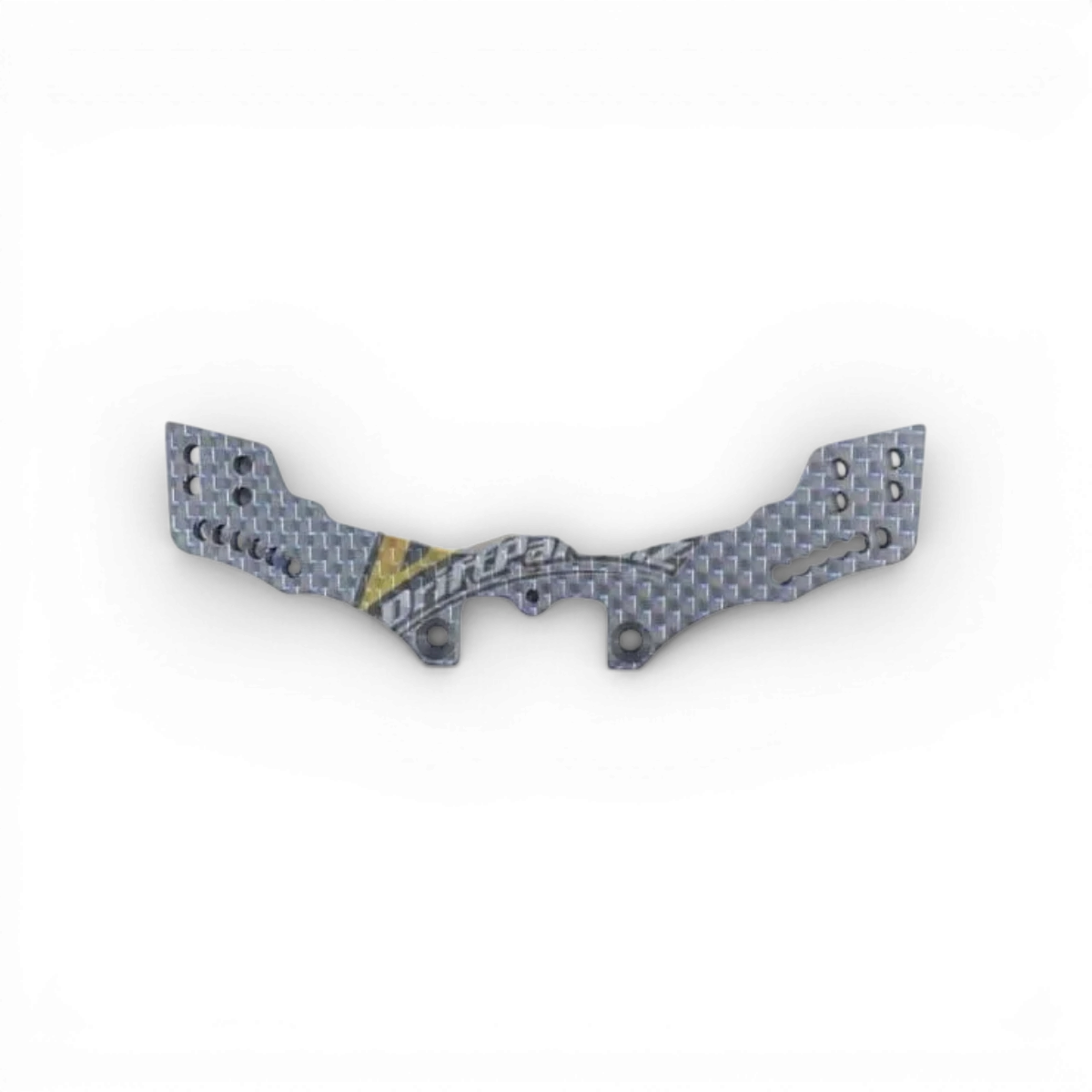 Tour amortisseur arrière en carbone bleu pour D5s, pièce détachée de la marque 3 Racing Sakura, visible en détail.