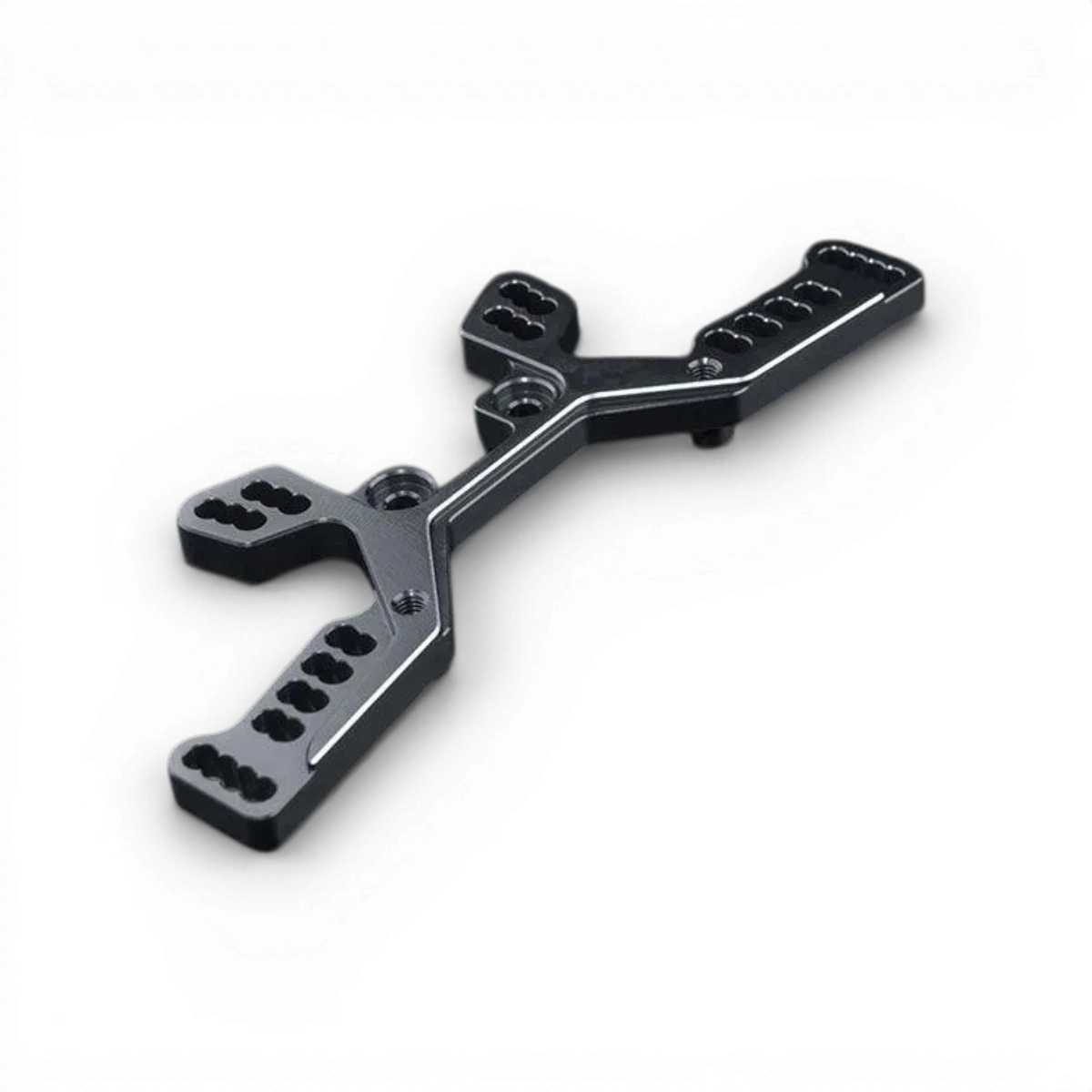 Amortisseur arrière en aluminium pour RMX M, pièce détachée Max Speed Technology, visible avec détails de fixation.