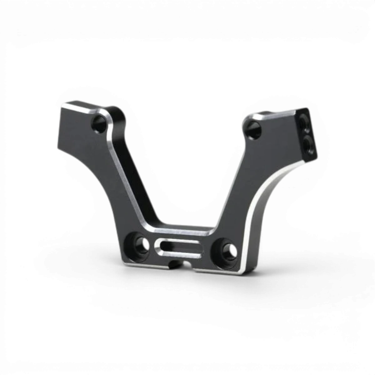 Tour d'amortisseur avant en aluminium pour MD1.0, pièce détachée de la marque Team Yokomo, montrant la tour de choc avant en aluminium.
