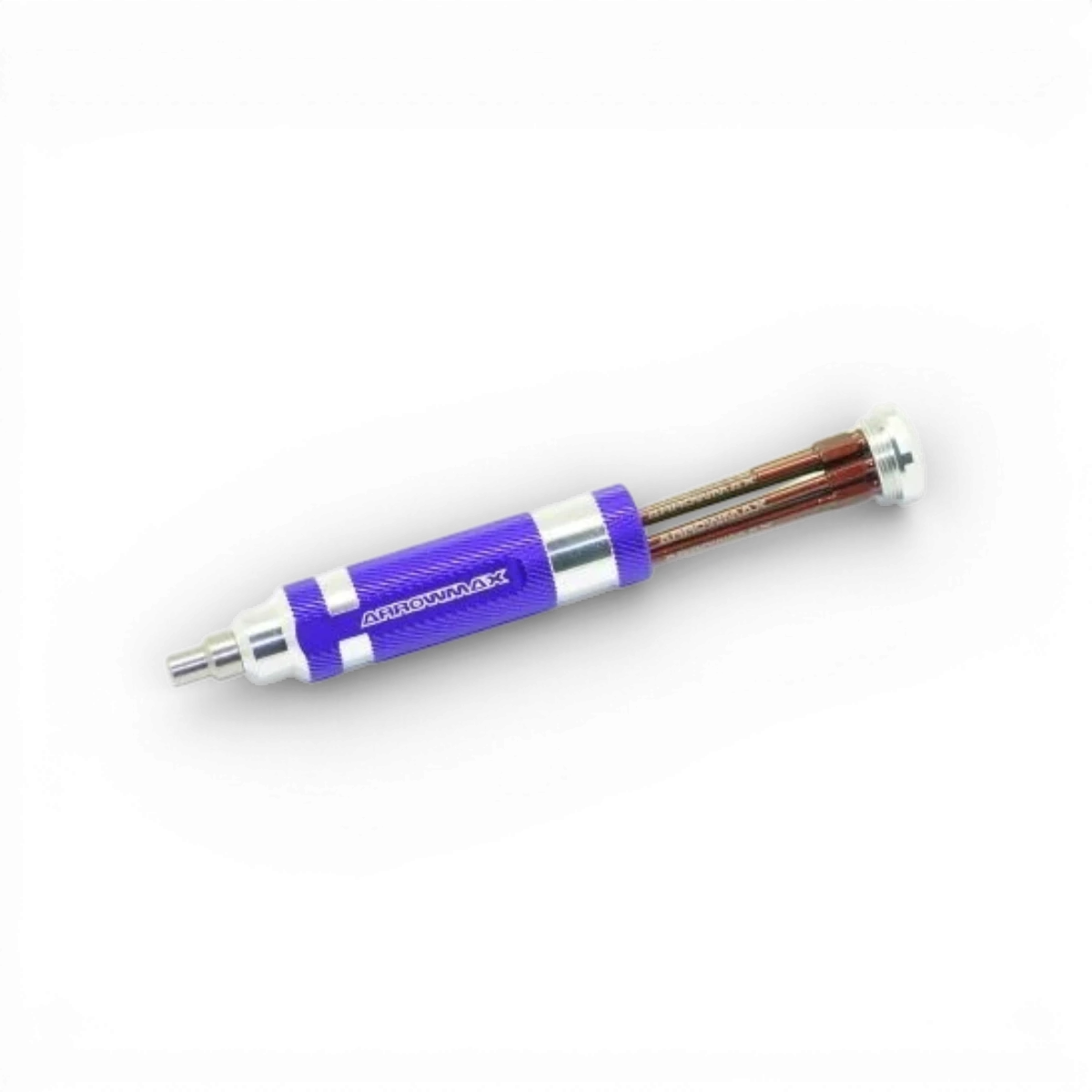 Tournevis avec 7 embouts interchangeables, accessoire de réparation pour modèles Arrowmax RC, outil pratique et précis.