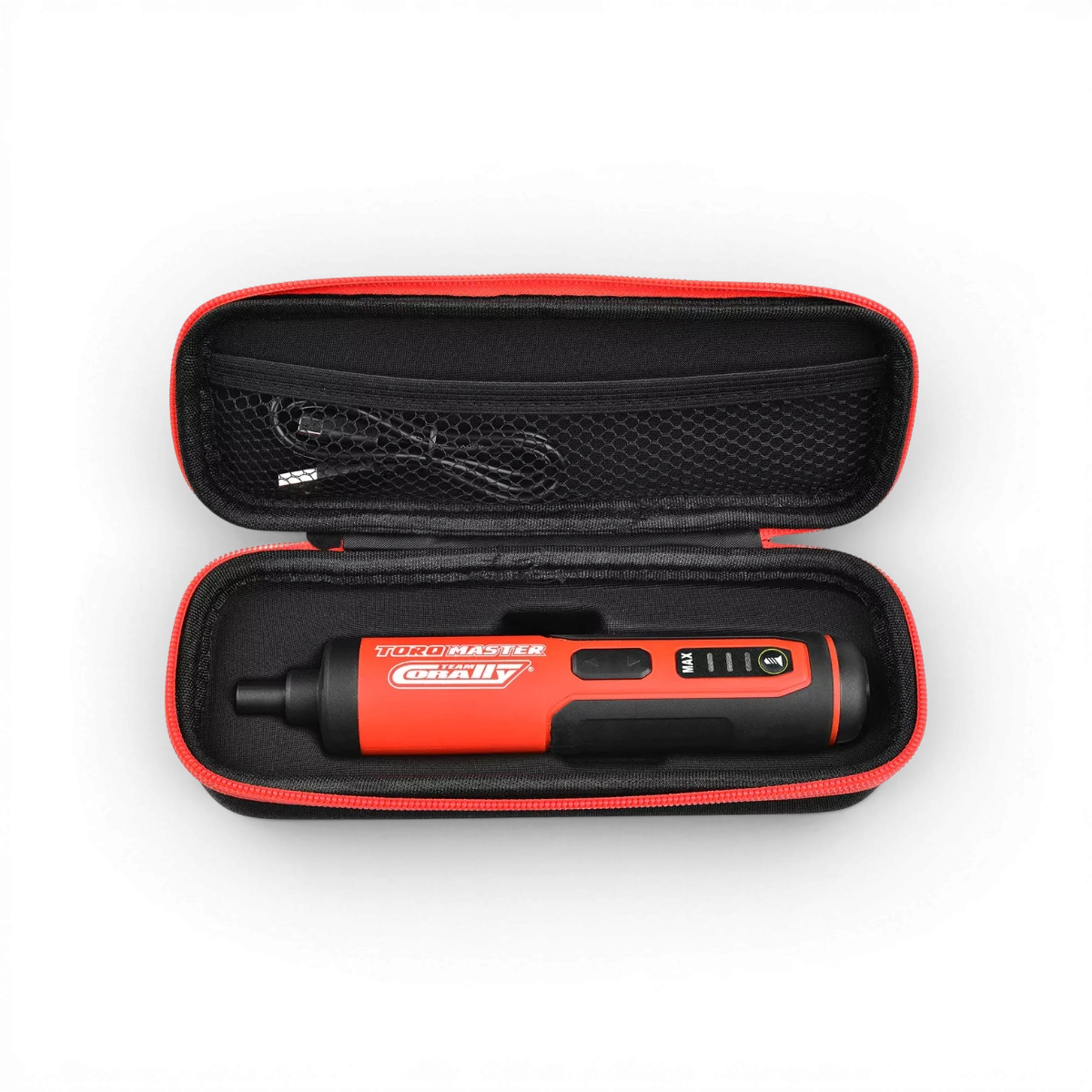 Tournevis électrique sans fil digital Torq Master 3,6V de la marque Corally, accessoire pour bricolage et fixation.